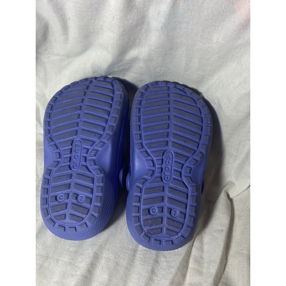 Baby Crocs Fur Line Purple Size 7C - Picture 5 of 5